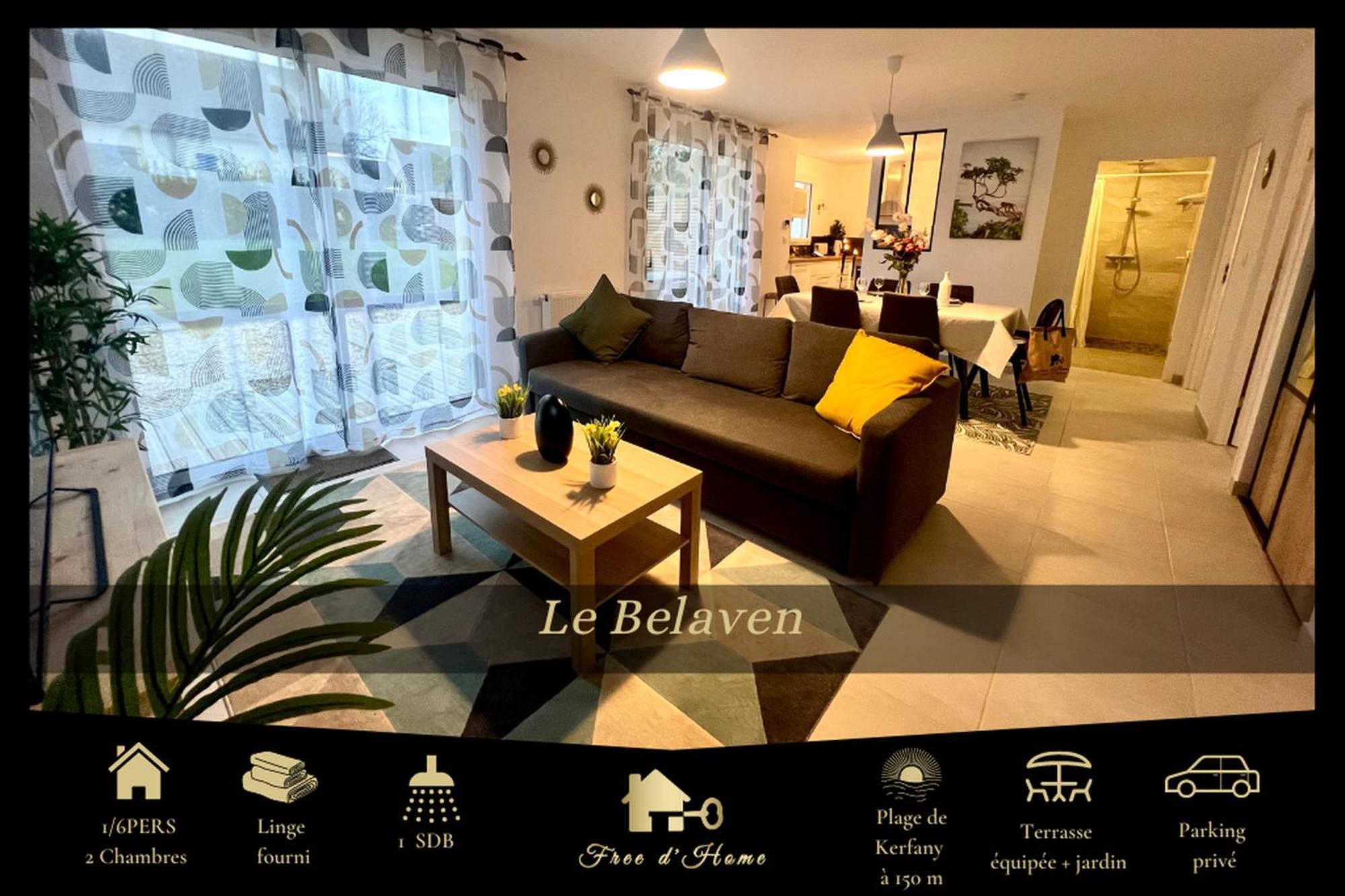 Le Belaven, Neuf, Cosy, Terrasse, Jardin, Kerfany Plage, 1 A 6 Pers Moelan-sur-Mer Exterior foto
